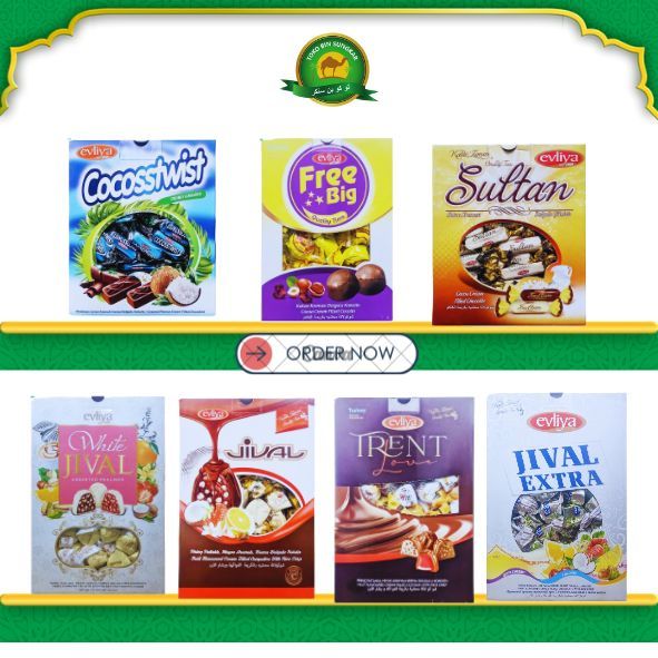 

Coklat Evliya Jival Cokelat Evilya coklat oleh-oleh Haji & Umroh Coklat Turki 2Kg