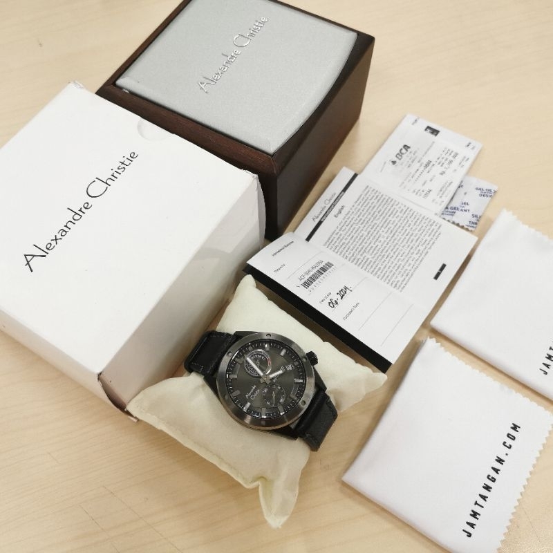 Jam Tangan Pria Alexandre Christie 3046 Manual Automatic Murah