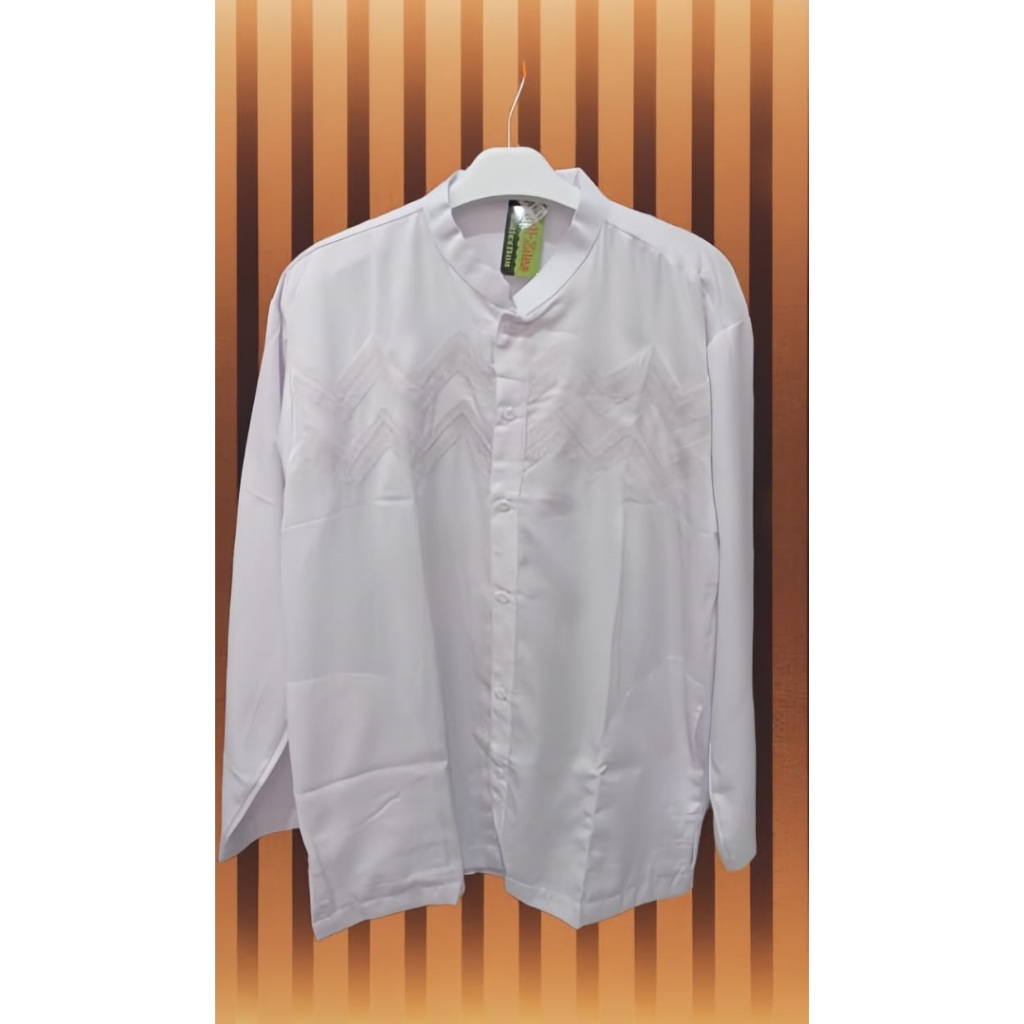 BAJU KOKO PUTIH & HITAM PANJANG