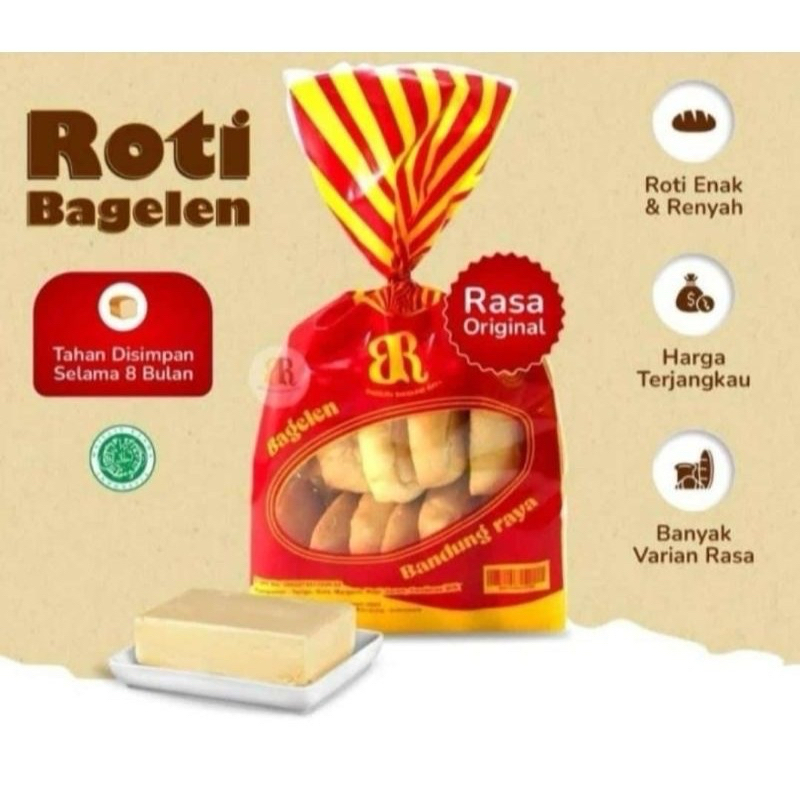 

BAGELAN BANDUNG RAYA ORIGINAL / ROTI KERING OVAL BUTTER / KEJU