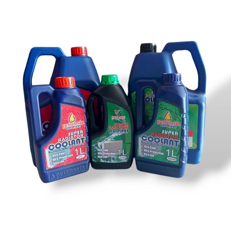 Air Radiator Mobil Motor Coolant SNI Pertamina Chevron PETROASIA VORLUBE 1-5L