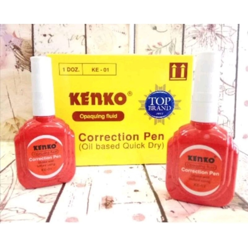 

tip ex cair / tip x cair kenko ke-01 / tip ex 1 pak / tip ex cair kenko ke-01