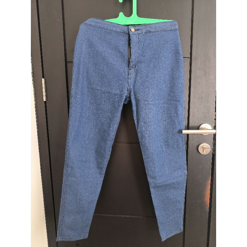 jiniso highwaist jeans wanita uk 33 NEW