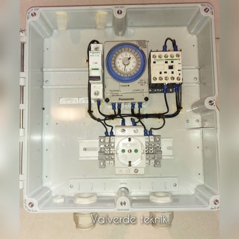 panel timer otomatis lampu jalan/taman