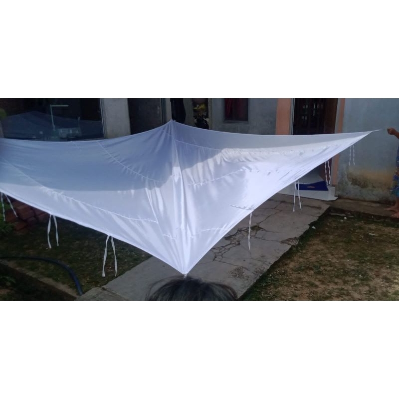 Plafon tenda 5x6 datar Bahan kahatex