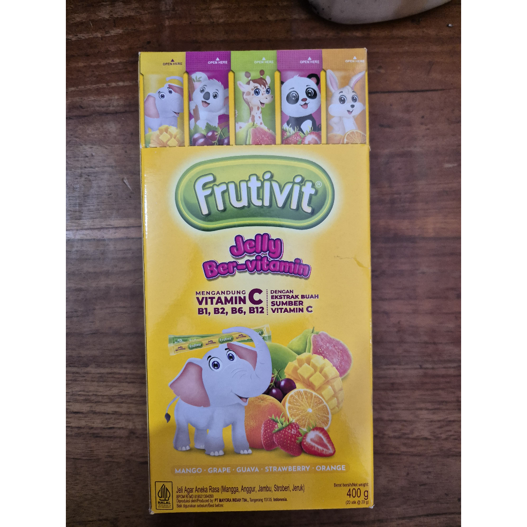 

FRUTIVIT JELLY BERVITAMIN ISI 20 PCS @20GR