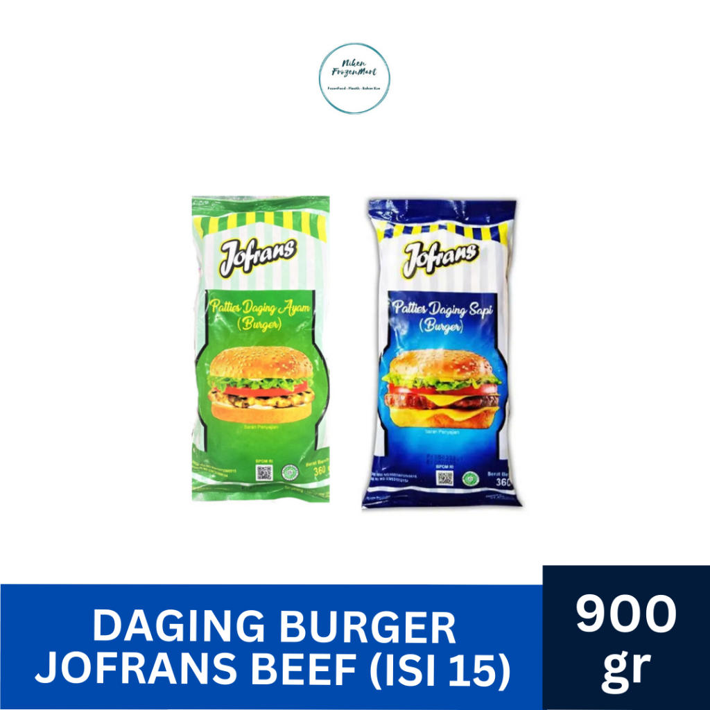 

Daging Burger Jofrans Beef Isi 15