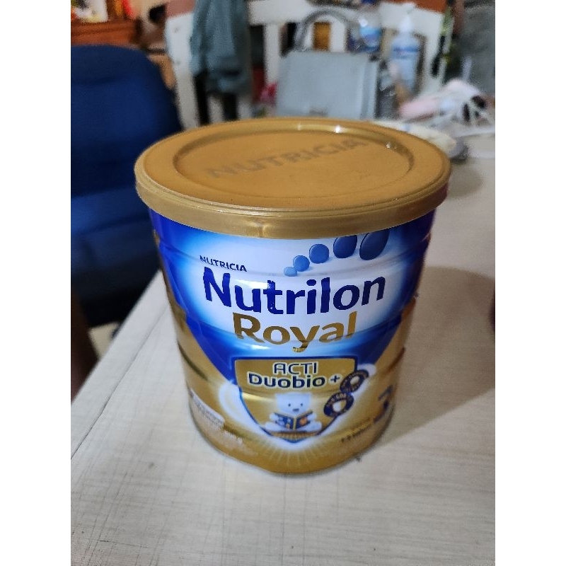 Kaleng Susu Nutrilon Bekas 800 gr n Sendok Takar Kecil Putih or Besar Biru