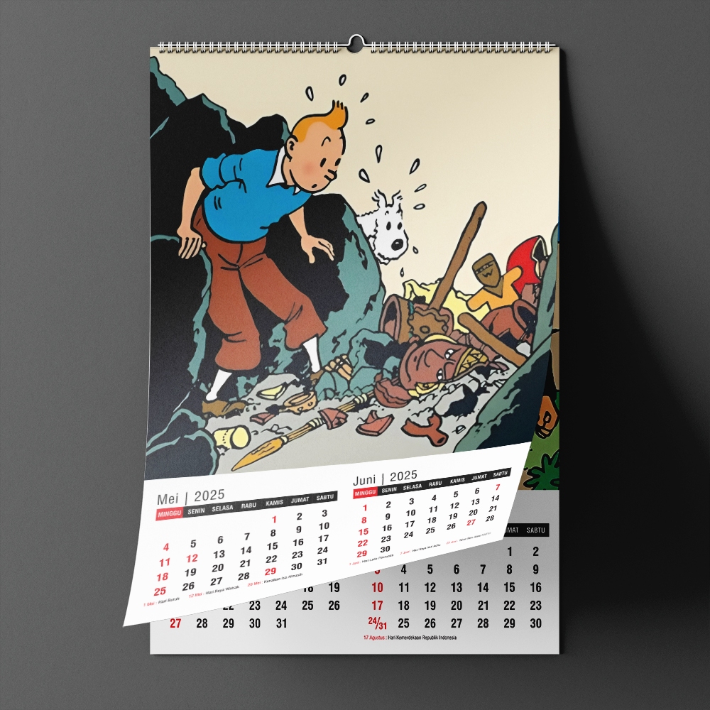 

Kalender Dinding 2025 Tintin (preorder)