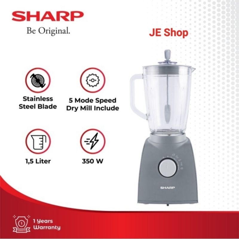 BLENDER SHARP EM-151G/GY TABUNG KACA