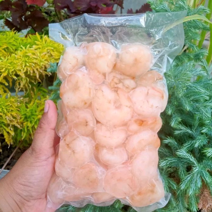 

Udang kupas premium 500g dan 1000g kemasan vacum