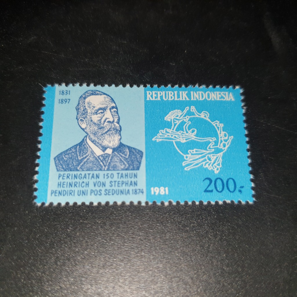 

Perangko Peringatan 150 Tahun Hwinrich Von Stephan Pendiri Uni Pos Sedunia Tahun 1981