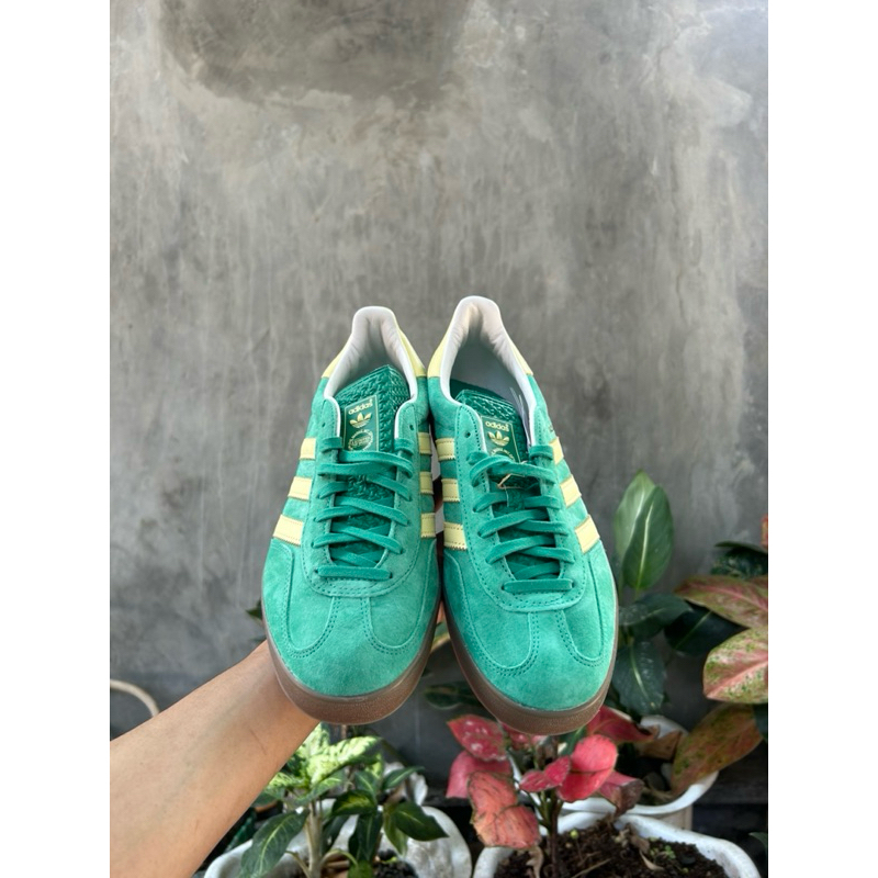 Adidas Gazelle Indoor Green Yellow