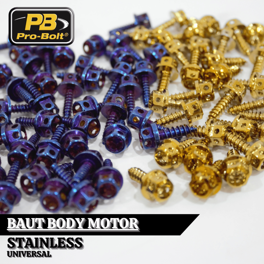 Baut Body Stainless Probolt Baut Variasi Motor Model 2 Kunci Baut Probolt Body Honda Yamaha Baut Bod