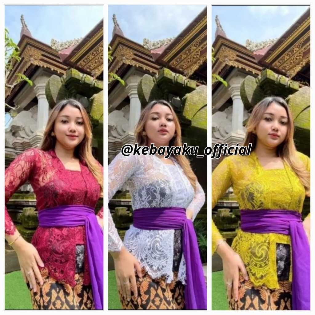 Baju Kebaya Bali Modern Kebaya Jadi Burkat Premium Kebaya Saja/ Kebaya Wisuda Sekolah
