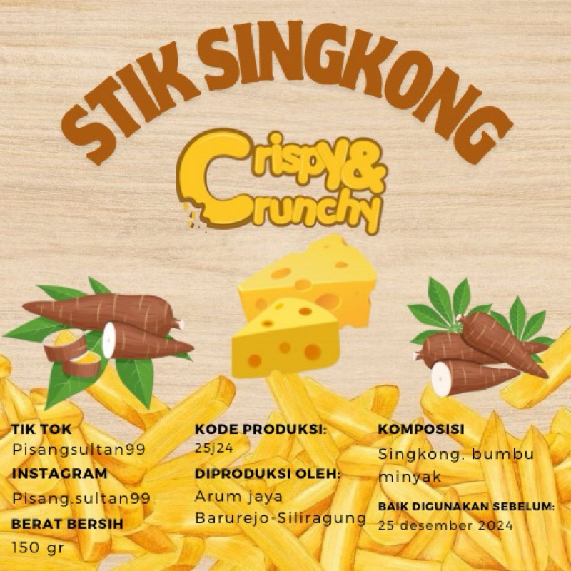 

STIK SINGKONG 1 KG KEMASAN 1 BAL