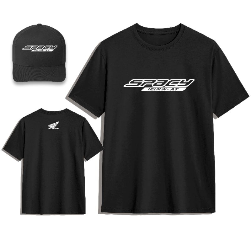 KAOS SPACY HELM IN MOTOR BONUS TOPI