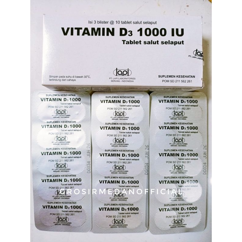 LAPI - VITAMIN D3 1000 IU VIT D PER STRIP