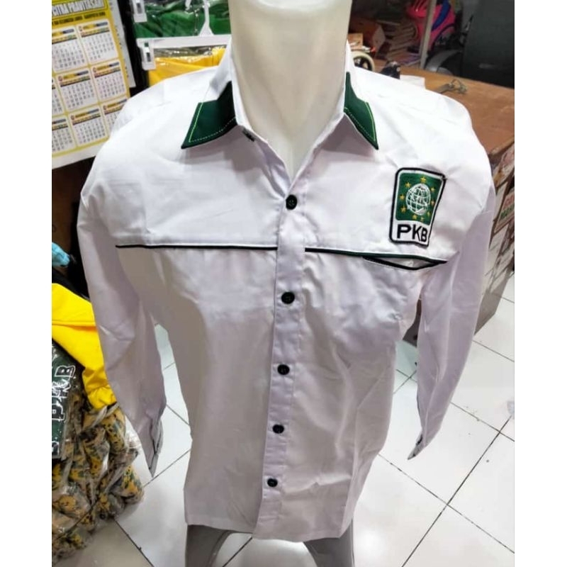 Kemeja Partai PKB Baju partai PKB Putih Lengan Panjang