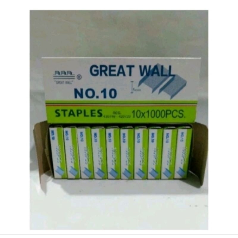 

isi staples great wall / isi staples kecil / isi staples great wall no.10 / isi staples no.10