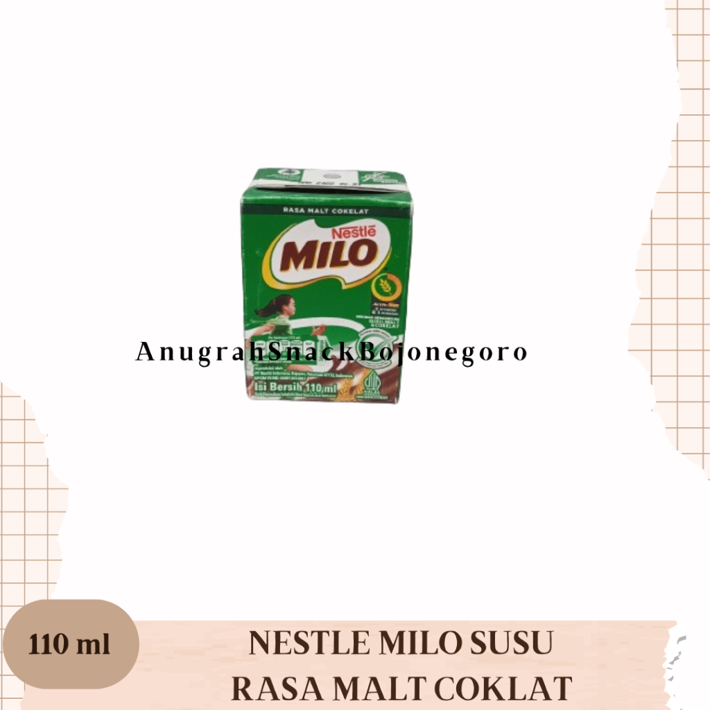 

Nestle Milo Susu Rasa Malt Cokelat 110ml