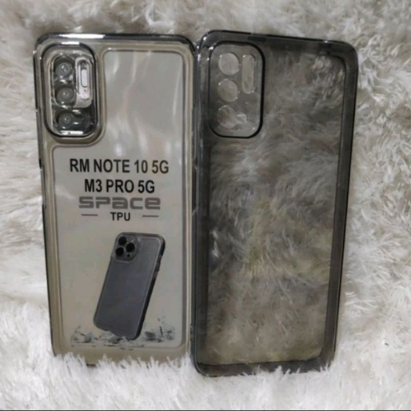 SOFTCASE CASE CLEAR BLACK REDMII NOTE 10 5G SLIKON CASE BENING HITAM