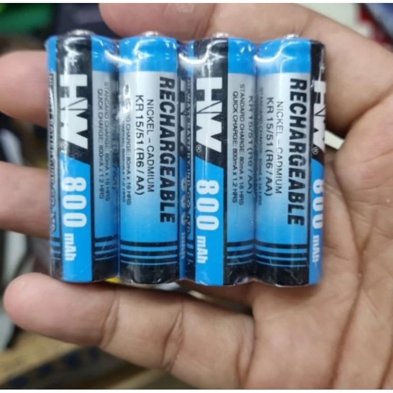 Baterai Cas AA HW 800 mAh