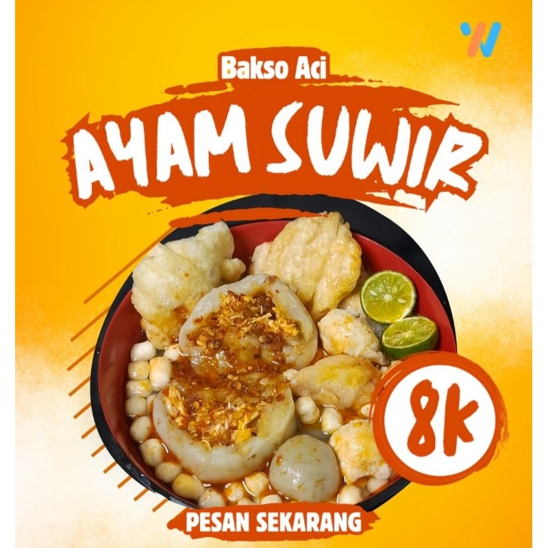 

[COD] Bakso Aci Ayam Suwir Instan Pedas Nagih Jajanan Wini