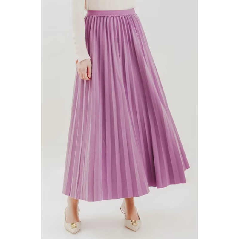 Preloved Benang Jarum - Dear Pleats Skirt - Purple