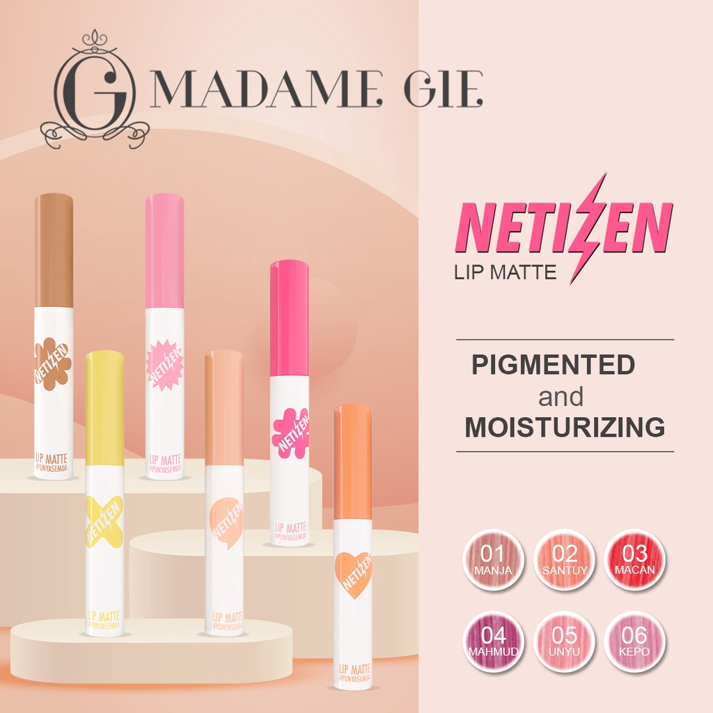 Madame Gie Lip Matte Netizen +62 Lipstik
