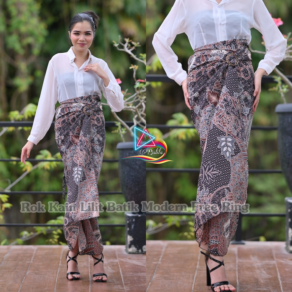 Bali.la™ Rok / Rok lilit / Rok lilit batik /  Rok Lilit Batik Motif Aurel - Rok lilit Floral - Rok P