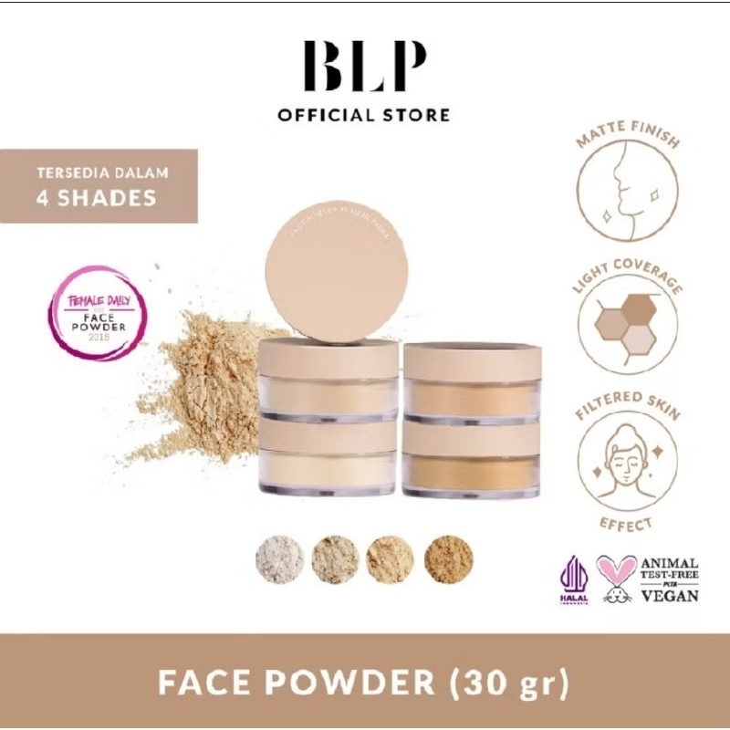 BLP FACE POWDER - Loose Powder - Bedak Tabur BLP 10gr
