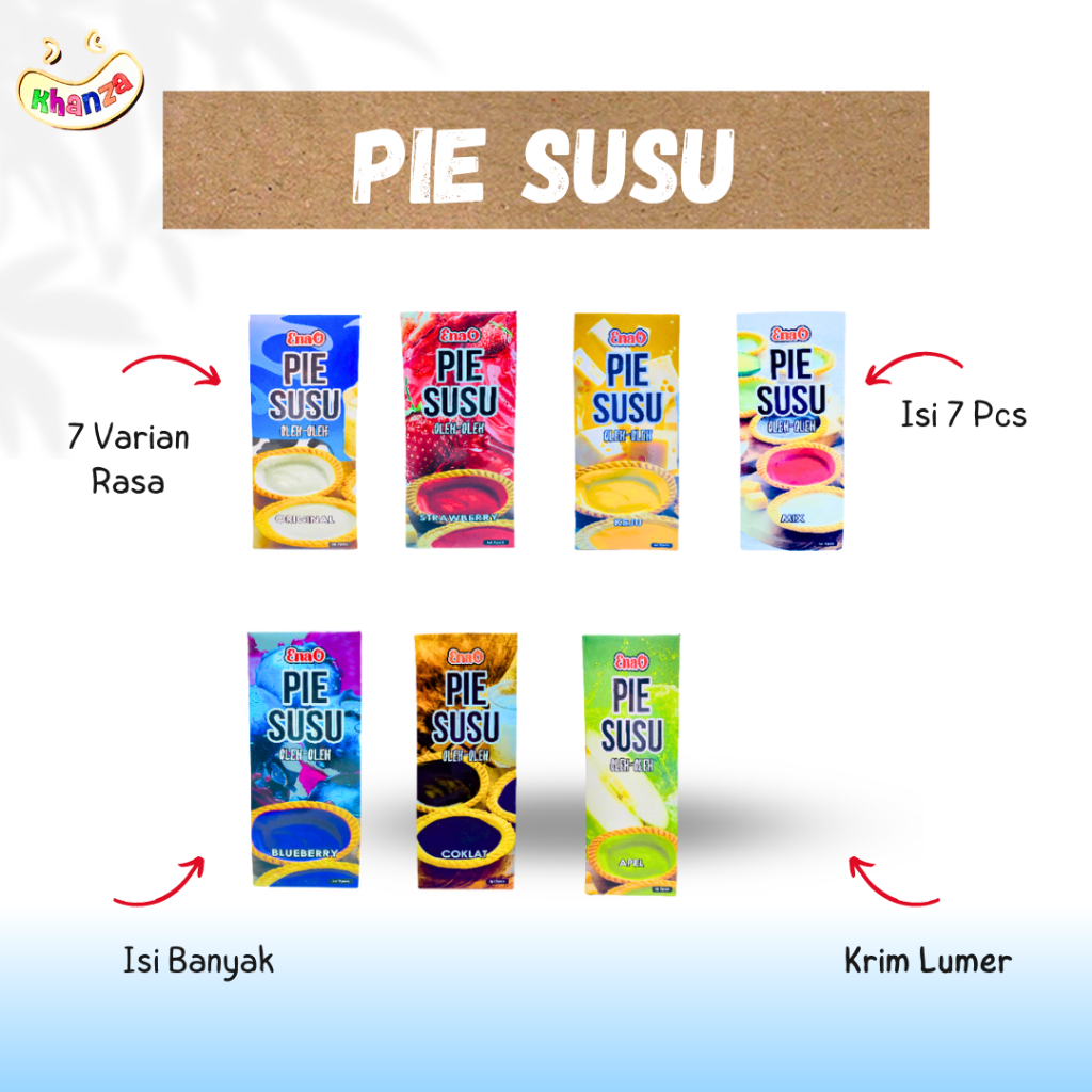 

PIE RASA MERK ENAO - ORIGINAL, BLUEBERRY, STRAWBERRY, APEL, KEJU, COKLAT,