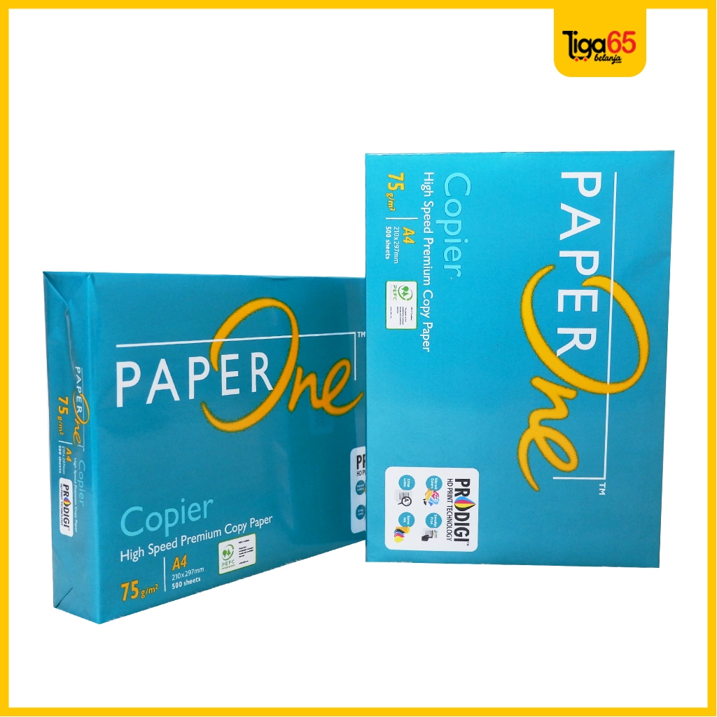 

Paper One Hvs A4 75Gsm / 1 Dus 5 Rim / Kertas Print Fotocopy / Kertas Hvs Paper One / Kertas Hvs A4