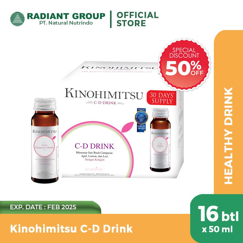 Kinohimitsu J'Pan Collagen Diamond Drink - 16 Botol [Exp. 02/25]