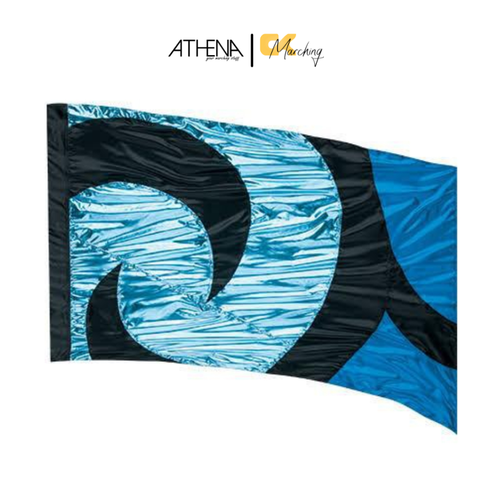 Flag Colour Guard Drumband/Marching Band Cyan Wave