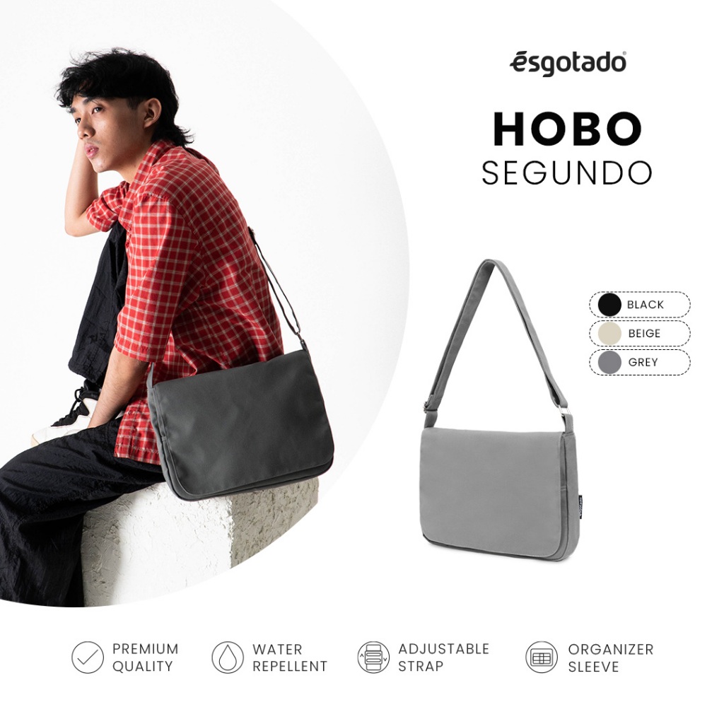 Esgotado Tas Selempang Pria Wanita Kanvas - Hobo Segundo
