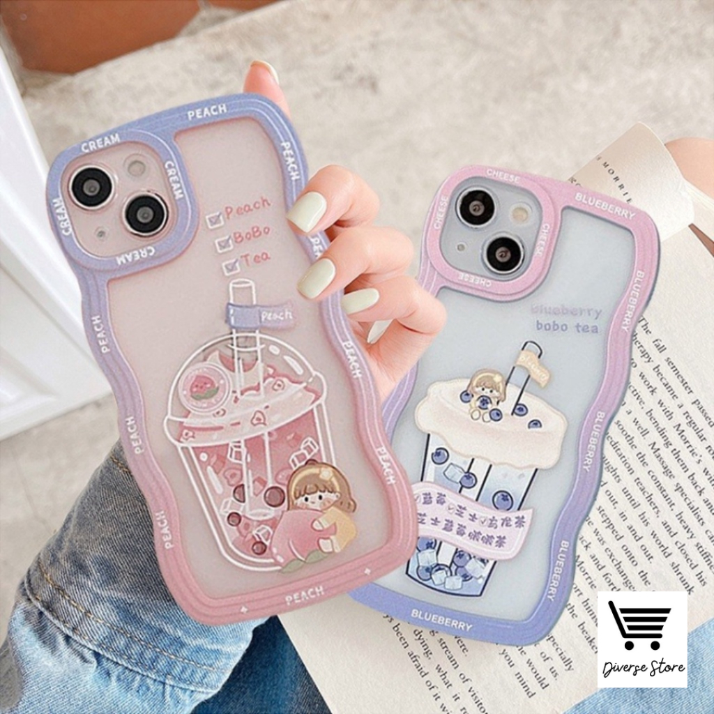 DS130 SOFTCASE WAVY WAVE SILIKON SOFT CASE CASING MODEL GELOMBANG CLEAR GRADASI BOBA FOR XIAOMI REDM