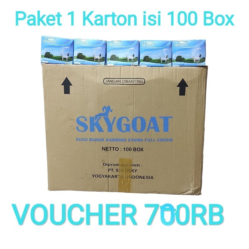 

SKY GOAT 1 KARTON ISI 100 BOX , susu Kambing skygoat