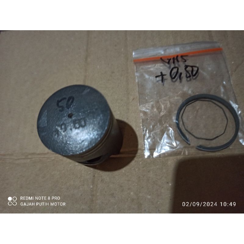 piston set / seher set ring OZ + 0,50 sanex qj50 star, satelit venus original sanex