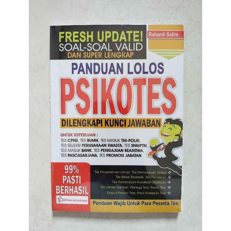 Panduan Lolos Psikotes dilengkapi kunci jawaban