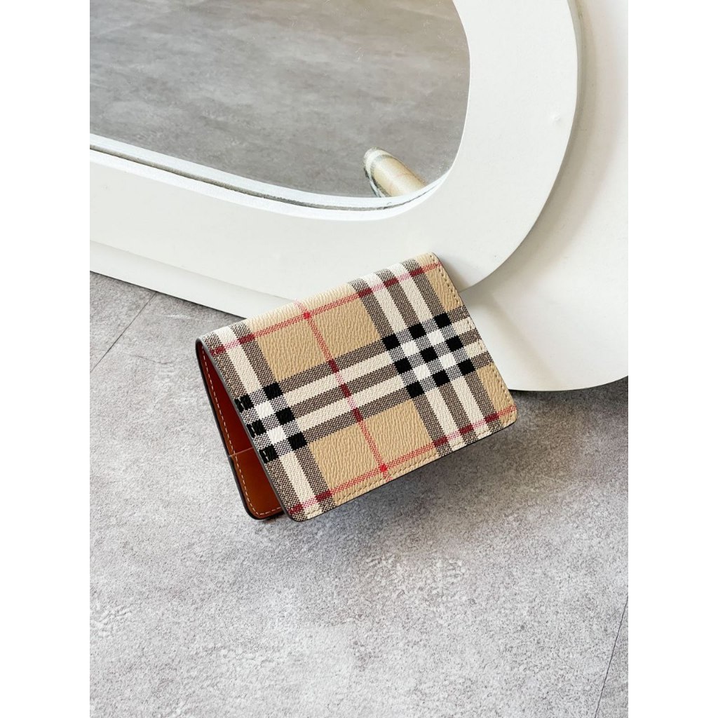 Passport Cover BB Vintage Check Passport Cover Beige Original