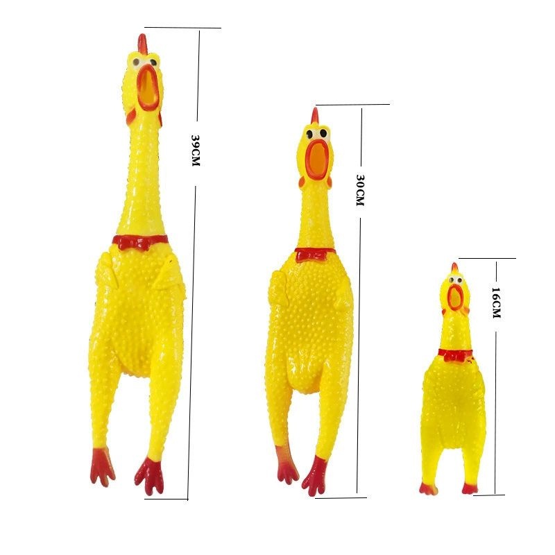Mainan Ayam Pencet Berbunyi / Mainan Anak Ayam Encit Berbunyi / Ayam Berteriak / Screaming Chicken H