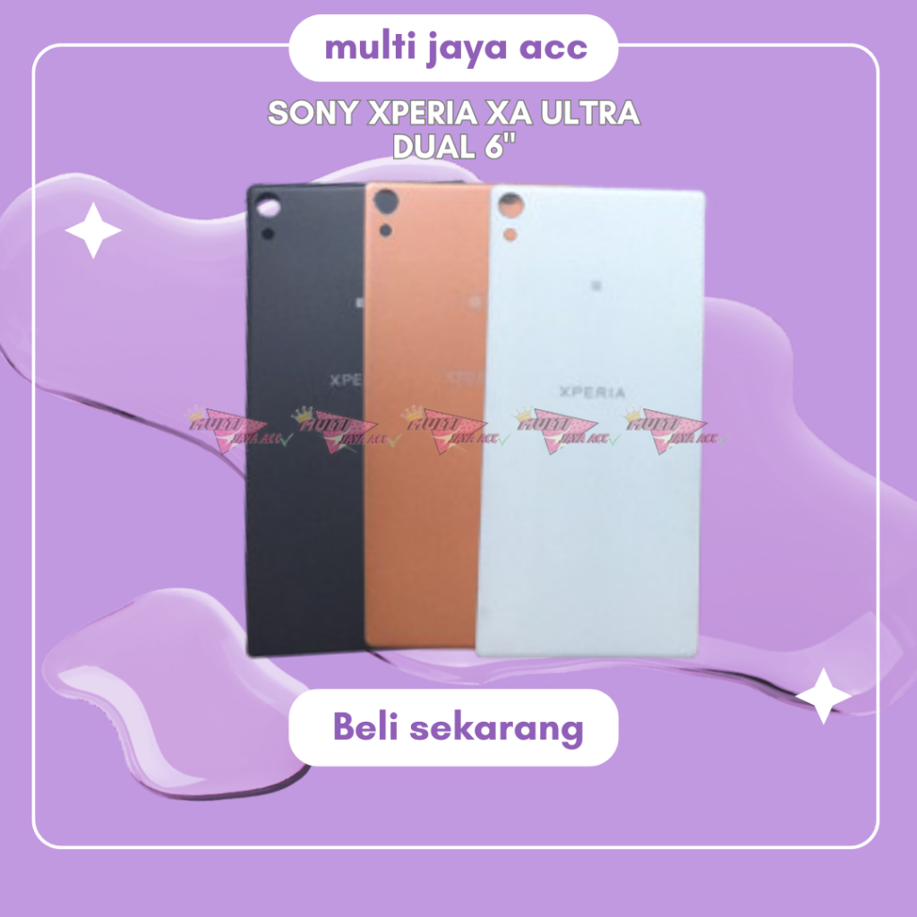 Backdoor Tutup Belakang Sony Xperia Xa Ultra Dual 6" Casing