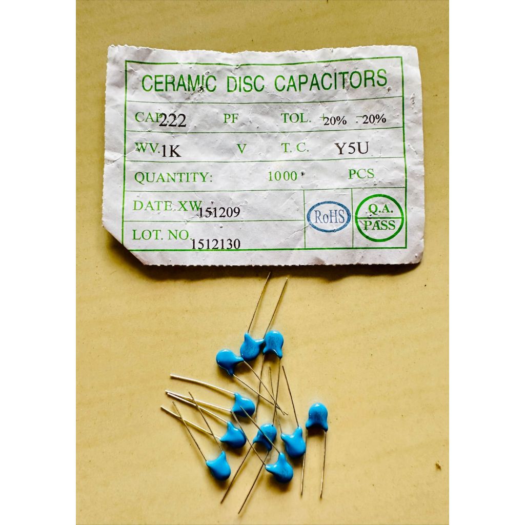 TERMURAH 1 PCS Kapasitor 222 Pf 1kv  22Pf 1K V