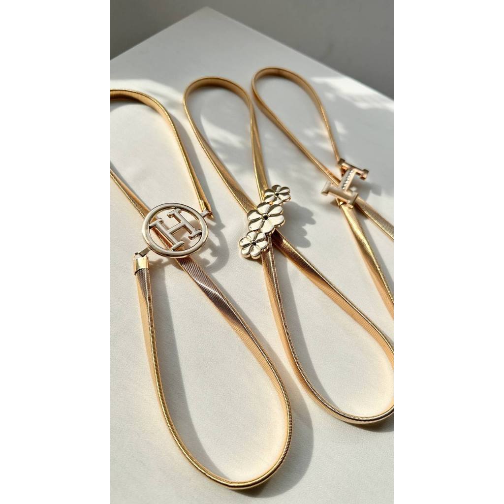 BELT IMPORT TALI PINGGANG STRECH JUMBO KAITAN / BELT BAJU PESTA KONDANGAN - AII0926