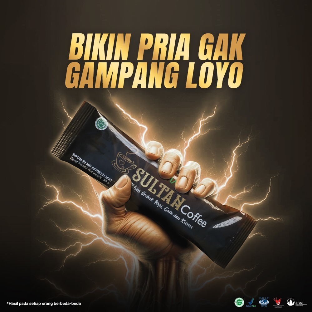 KHAIA Sultan Coffee Penambah Stamina Untuk Pria Memuaskan Istri BPOM - 3 Pcs