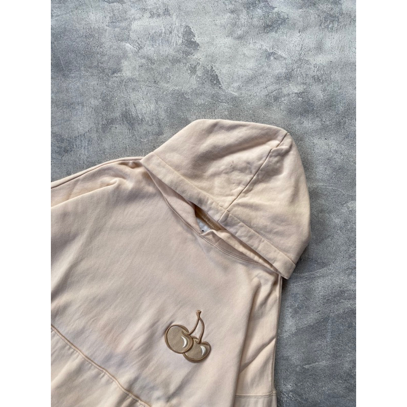 hoodie kirsh cherry beige original