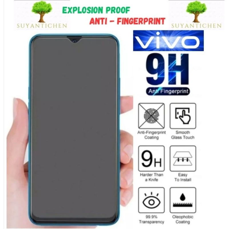 Tempered Glass Matte Glass 9H Full Layar Vivo Y20i Y20S Y30 Y30i Y50 Y50i Y51 2020 Y54s 4G 5G Y55s 5