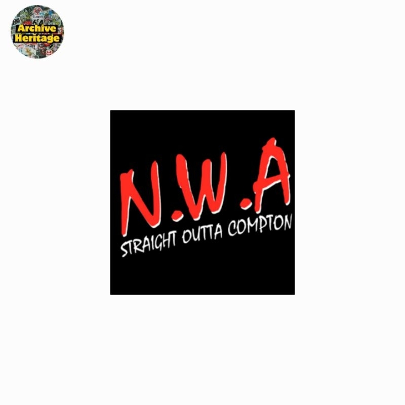 

sticker N.W.A straight outta compton logo band hip hop rapper stiker